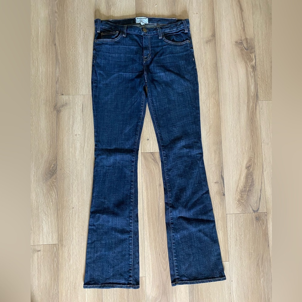 Current/Elliot dark wash flare leg jeans 30